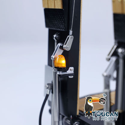 RC simulation tow trailer motor electric support leg hydraulic unit
