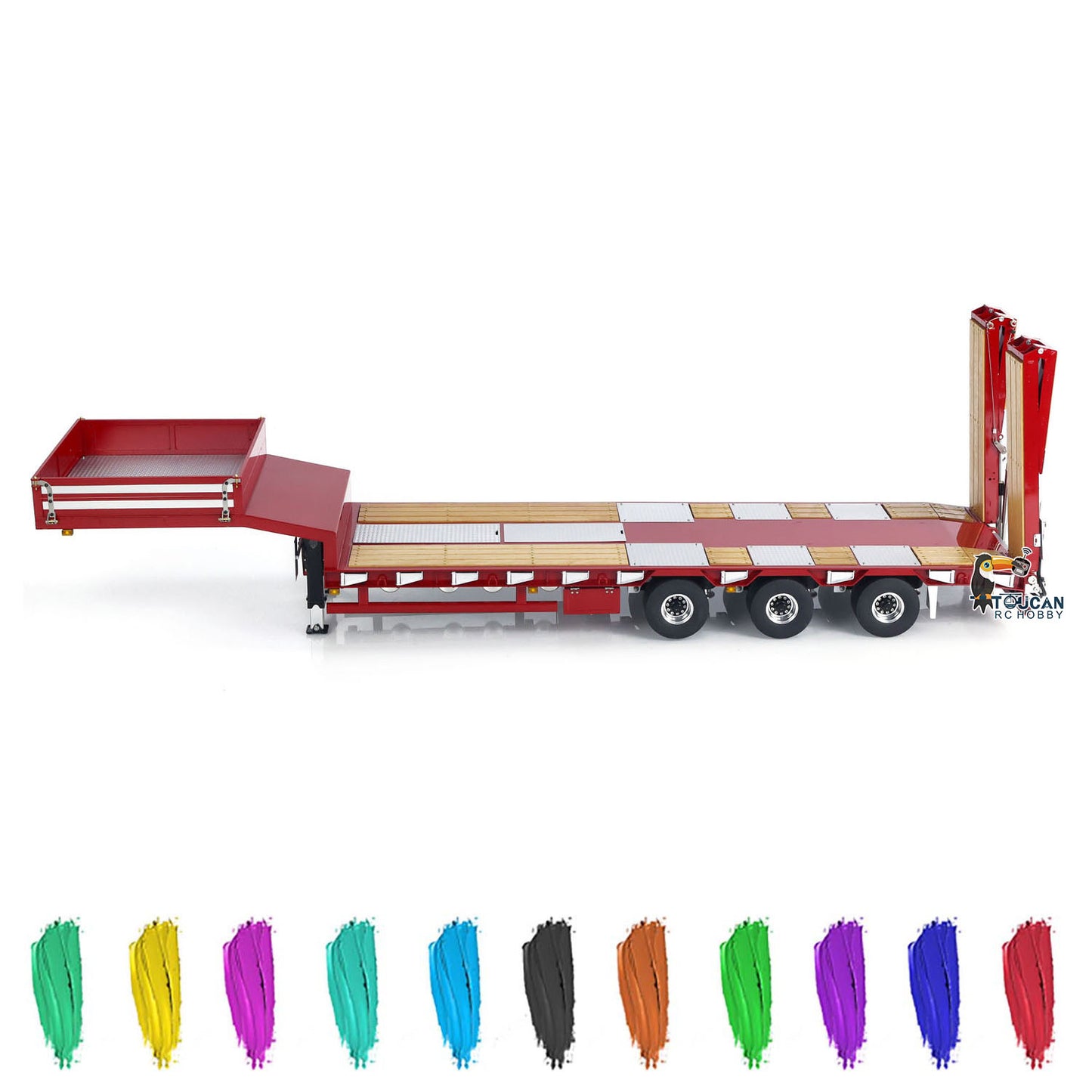 RTR hydraulic flatbed model installed EL005 simulation vehicle lights
