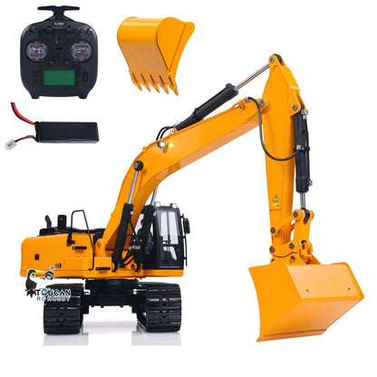 1:12 CAT 323GX metal hydraulic excavator, 3‑way valve, ST8 transmitter, 3S‑7200mAh battery charger, full electronic accessories included