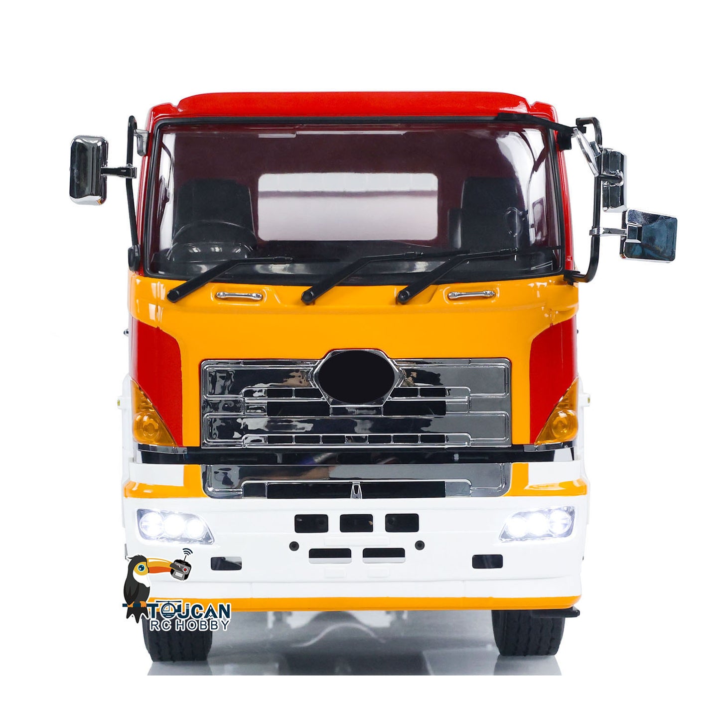 LESU 1/14 6*4 RC Timber Truck Metal Remote Control Flatbed Lorry Trailer
