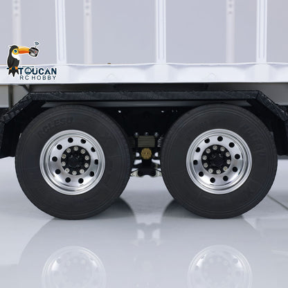 LESU 1/14 6*4 RC Timber Truck Metal Remote Control Flatbed Lorry Trailer