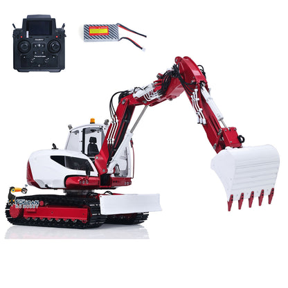 1:14 scale LS MC15 RC hydraulic excavator, 4-section arm, metal track, dual-pump 9-way valve hydraulic system, PL18EVLITE transmitter, 3S 2700mAh battery
