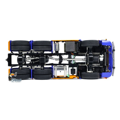 Realistic 1:14 Scania 770S 6x6 heavy truck RC model, finished assembly with motor ESC and full decorative lighting system
