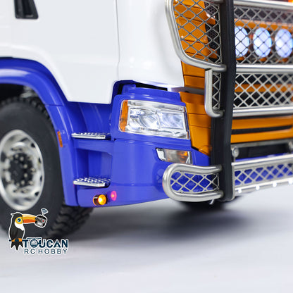 1/14 RC semi tractor Scania 770S 6x6, painted body, built-in sound smoke light group, ST8 transmitter and power accessories
