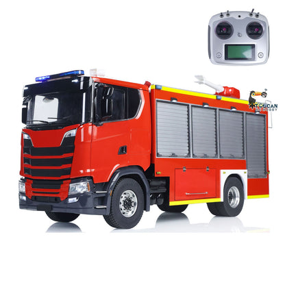 1/14 4x4 RC water spray fire truck PS0015, semi‑metal chassis, factory painted & fully assembled, German version body
