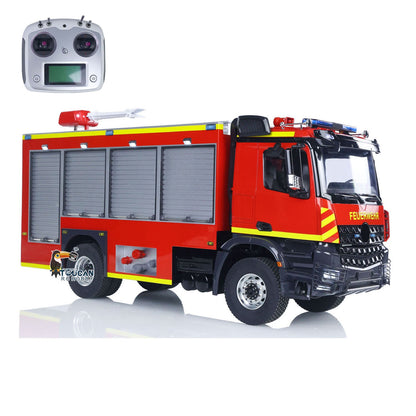 1/14 scale 4x4 RC fire truck PS0015, water spraying feature, I6S remote control, motor ESC servo included
