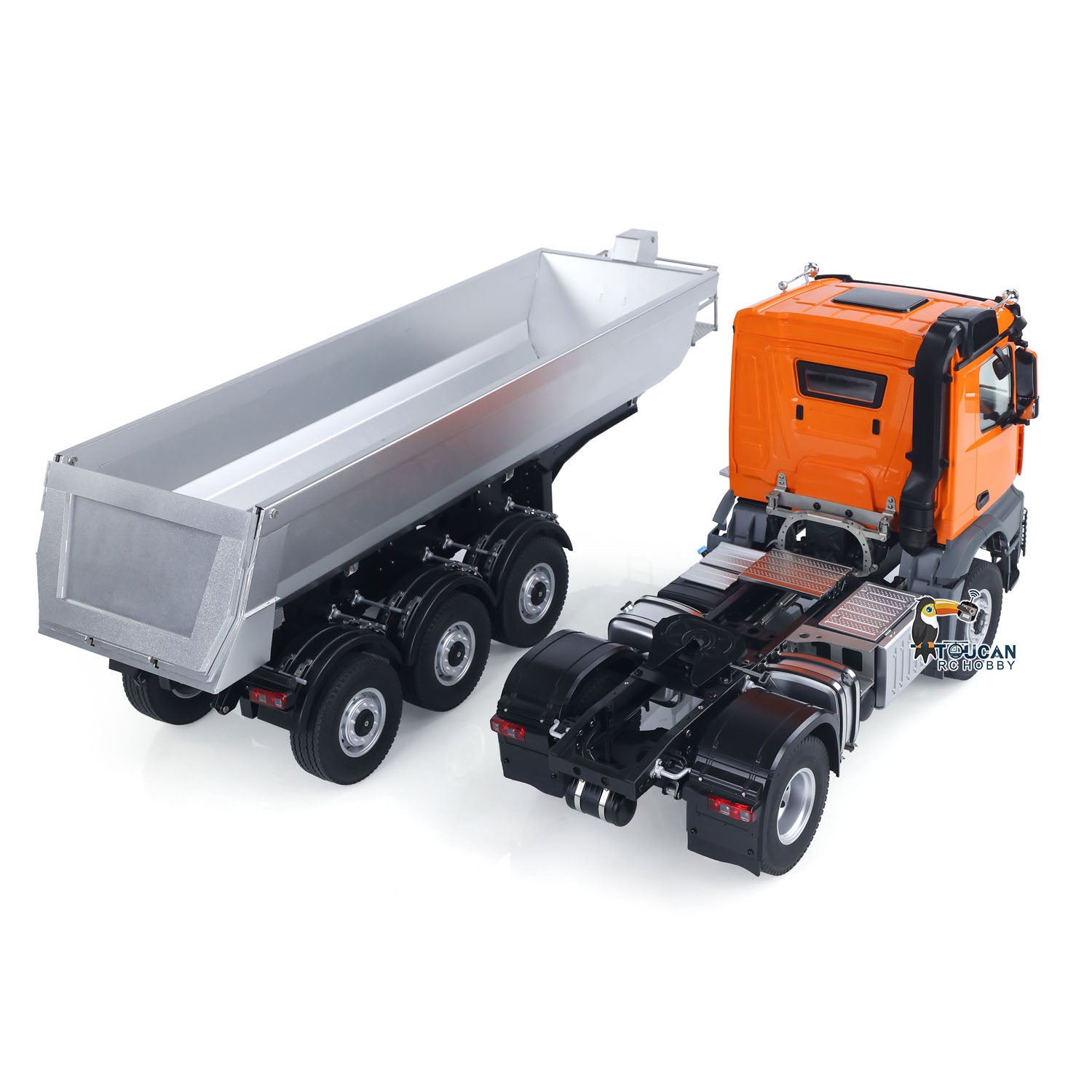 Orange RC Tractor Truck With Battery And Charger
