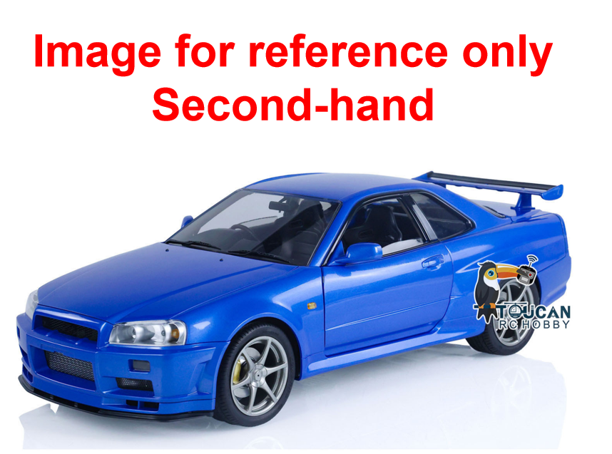 Second‑hand Capo 1/8 4WD metal RC drift racing car R34, high‑speed 4x4 remote control vehicle with sound and smoking function, CN stock free shipping
