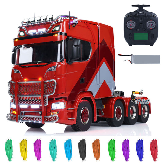 Fully Assembled 1/14 ScaleC Scania 770S 8x8 RC Tractor Truck with Metal Chassis
