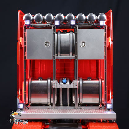 Gloss Clear Coated 8x8 Metal Chassis RC Truck Ready‑to‑Run Model
