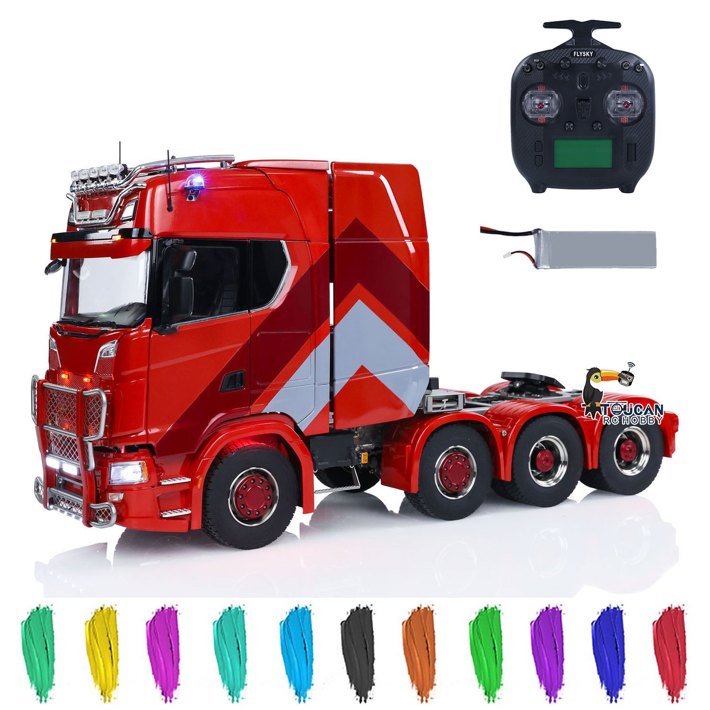 1/14 RC Hauler with Motor, ESC, Servo, Light, Sound and Smoke System
