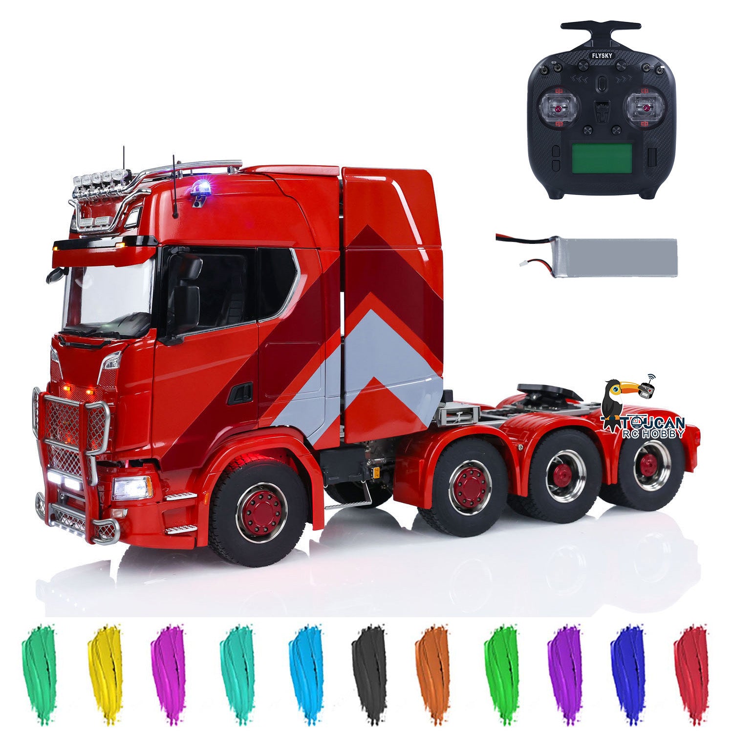1/14 RC Hauler with Motor, ESC, Servo, Light, Sound and Smoke System