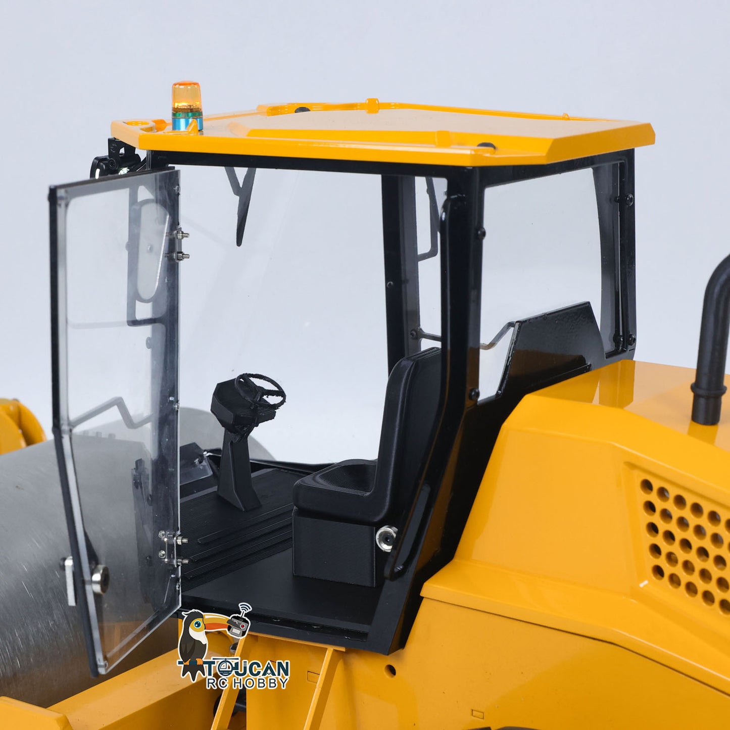Hydraulic RC road roller integrated motor ESC servo light sound group
