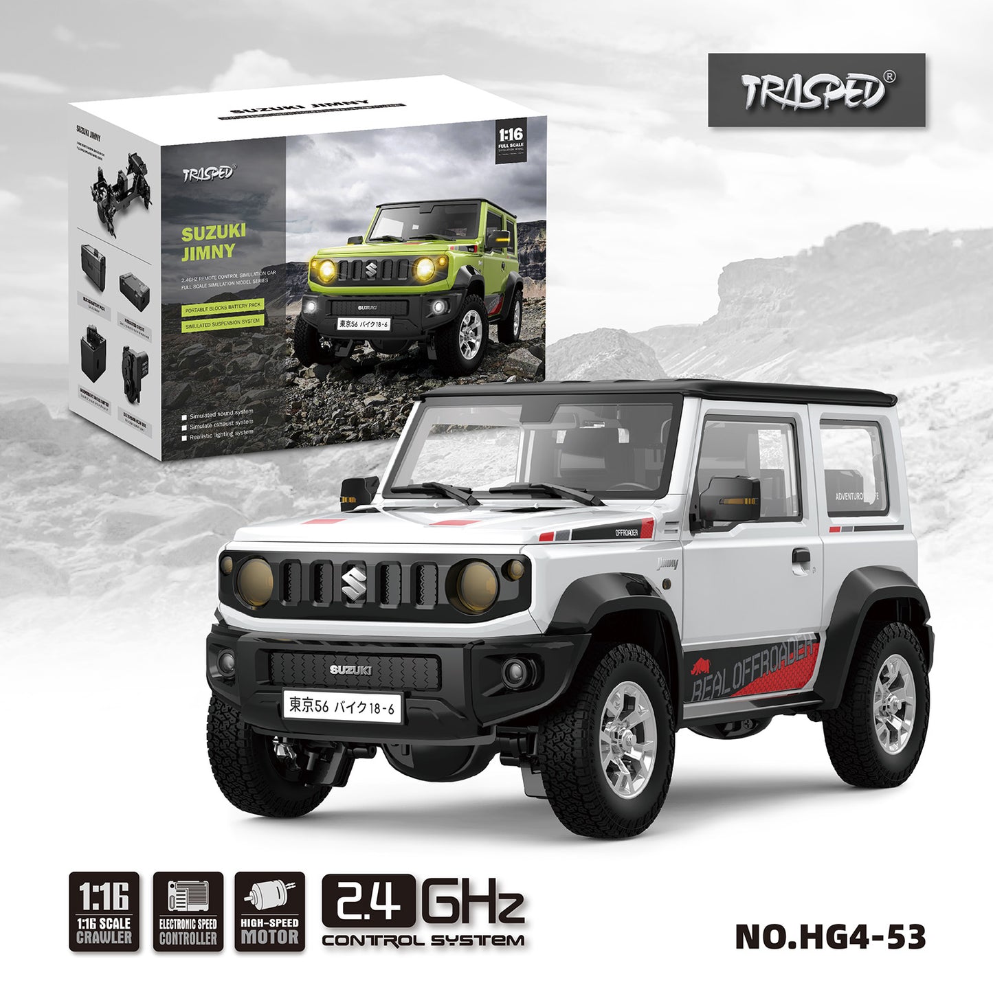 IN STOCK HG 1/16 4x3 RC Off-road Vehicles Electric Remote Controlled Crawler Climbing Car Sound Light Smoke Painted Assembled