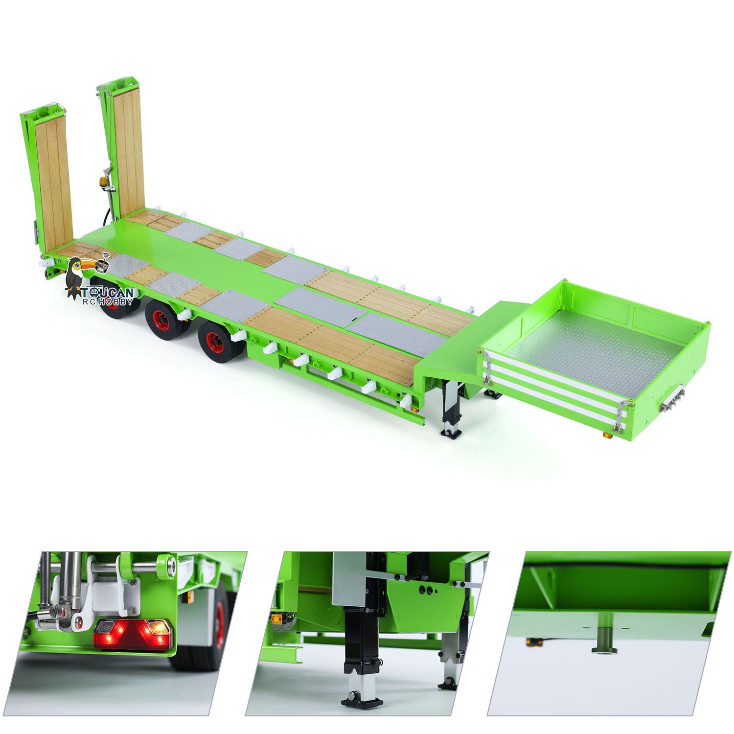 RTR engineering trailer model with hydraulic cylinder oil pump reversing valve
