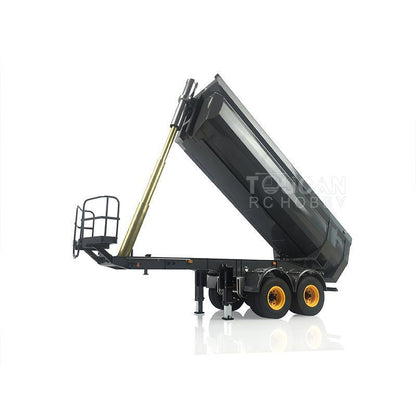 Metal Hydraulic Dumper Trailer For LESU 1/14 RC Tractor Truck Model DIY Tamiye Jun Promotion Summer Sales