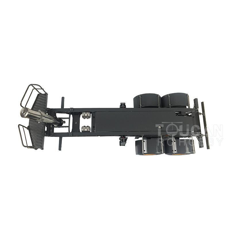 Metal Hydraulic Dumper Trailer For LESU 1/14 RC Tractor Truck Model DIY Tamiye Jun Promotion Summer Sales