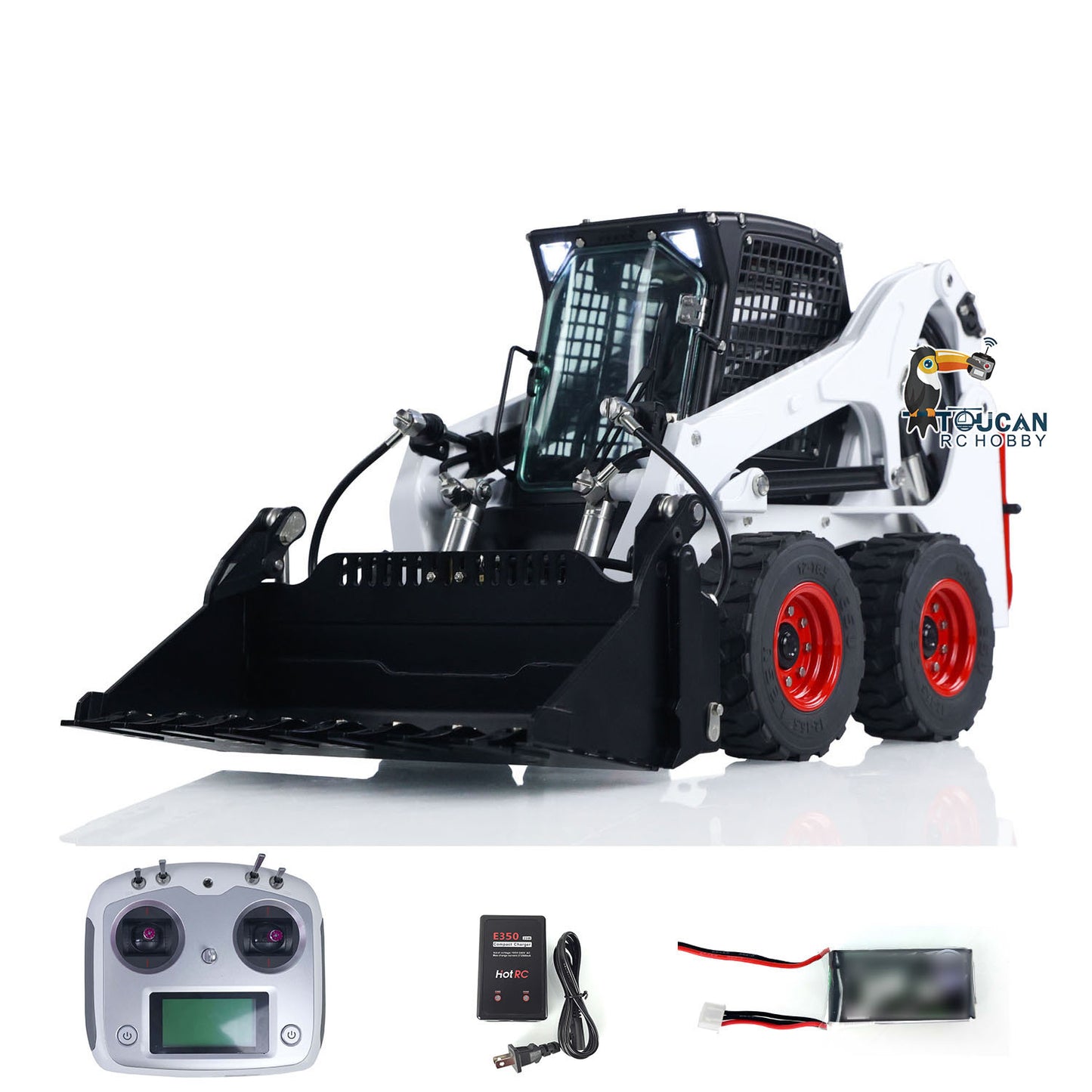 Simulation wheeled hydraulic RC loader Aoue LT5H complete remote control machine
