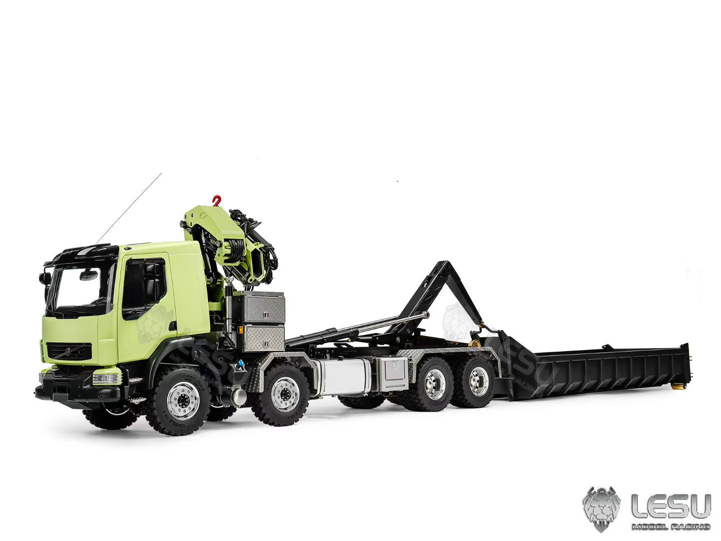 Pre-order New Product!  LESU 1/14 Metal RC Hydraulic Crane Dump Truck 4Axles Dumper Simulation Vehicle Model Electric Car