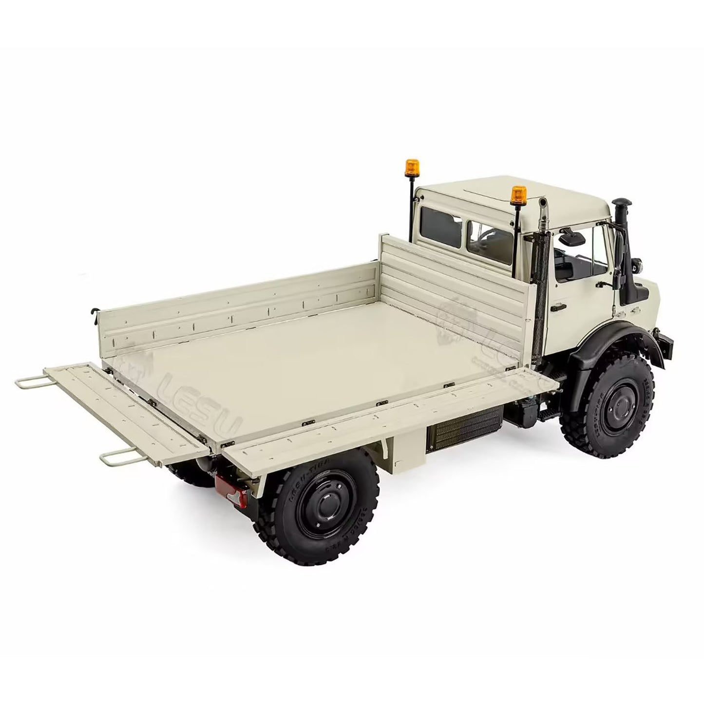 LESU U4023 1/14 Metal RC Off Road Truck PNP Remote Control All Terrain Crawler Car Vehicle 3 Speed Transmission Differential Locks Steel Cargo Bed Light Sound System for Hobby Model Enthusiast