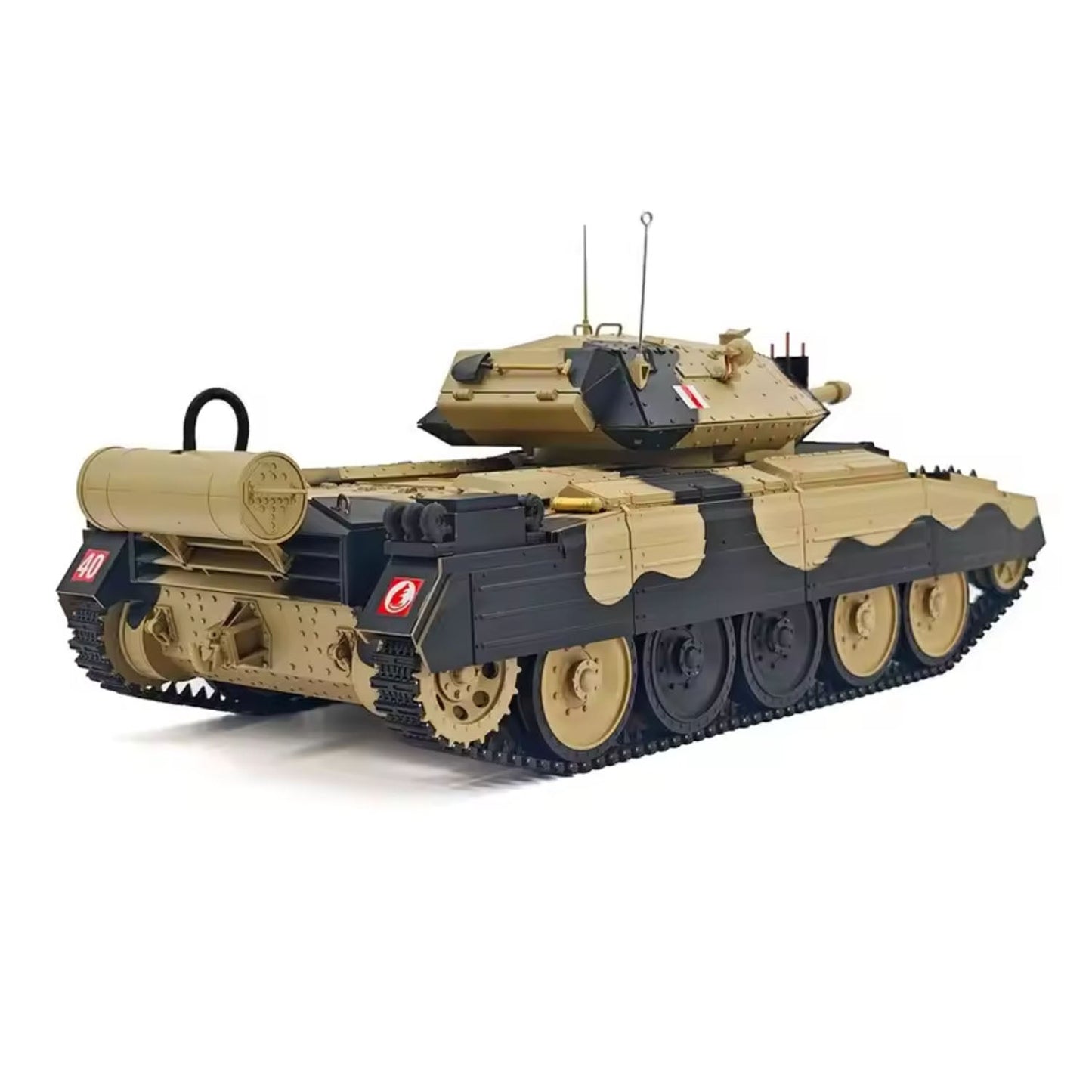 In Stock 1/16 RC Battle Tank CoolBank Crusader MK III 2.4G Remote Control RTR Military Tank Model 360??Turret Rotary Smoke Sound Lights