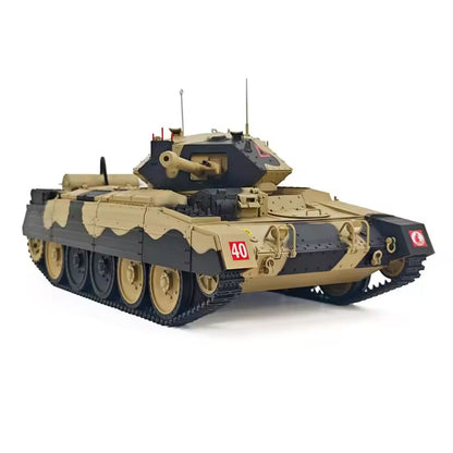 US Stock 1/16 2.4G RC Military Tank CoolBank Crusader MK III Wireless Control Battle Tank Model 360 Degrees Turret Rotary Smoke Sound Lights RTR