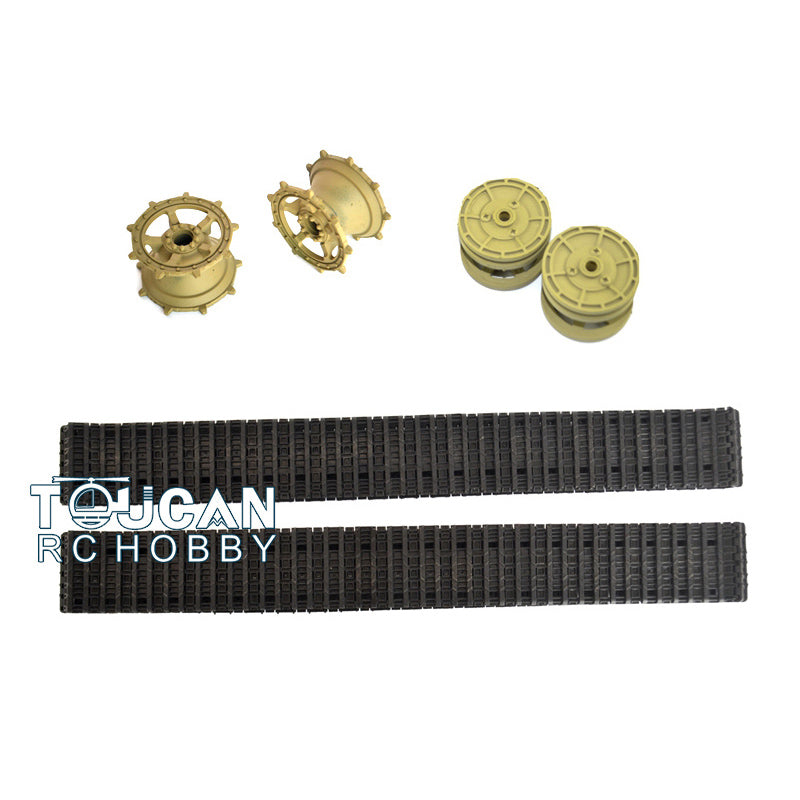 TOUCAN RC HOBBY 1/16 Henglong German King Tiger RC Tank 3888A RC Tank Plastic Tracks Wheels