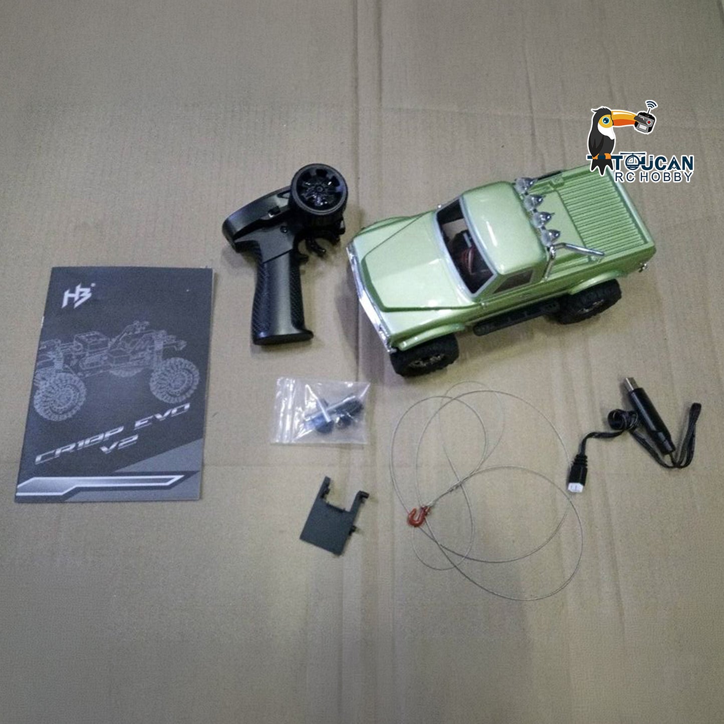 Second Hand Fast Free Shipping CR18P 1810504 Convoy EVO V2 Hobby Plus 1/18 AWD Remote Control Rock Crawler Electric Mini RC Off Road Vehicle Lights Battery