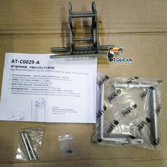 Second Hand Fast Free Shipping Metal Fork Bucket For LESU 1/14 374 C374F RC Hydraulic Excavator DIY Radio Controlled Digger Model Cars
