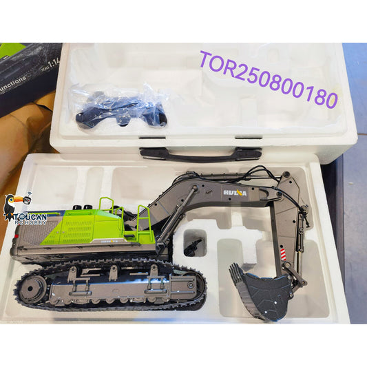 Free Shipping Second Hand CA Stock HUINA 1/14 593 Toys Model RC Excavator Car Gift Battery 2.4G Remote Control Digger