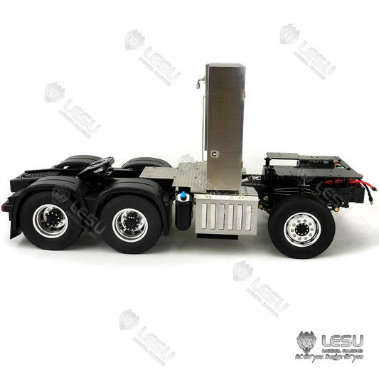 TOUCAN RC HOBBY LESU 1/14 Metal 6x6 Chassis with 3Speed Transmission Differential Lock Axles for TAMIYA 3363 (56348) 1851 High Roof RC Tractor Truck