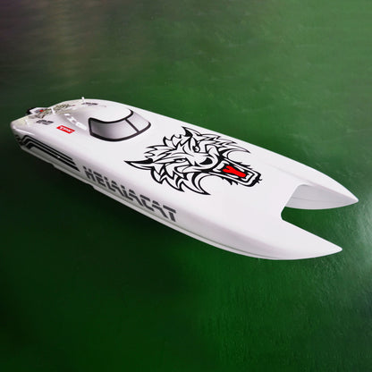 120A ESC water cooling fiber glass RC racing boat dual brushless motor model
