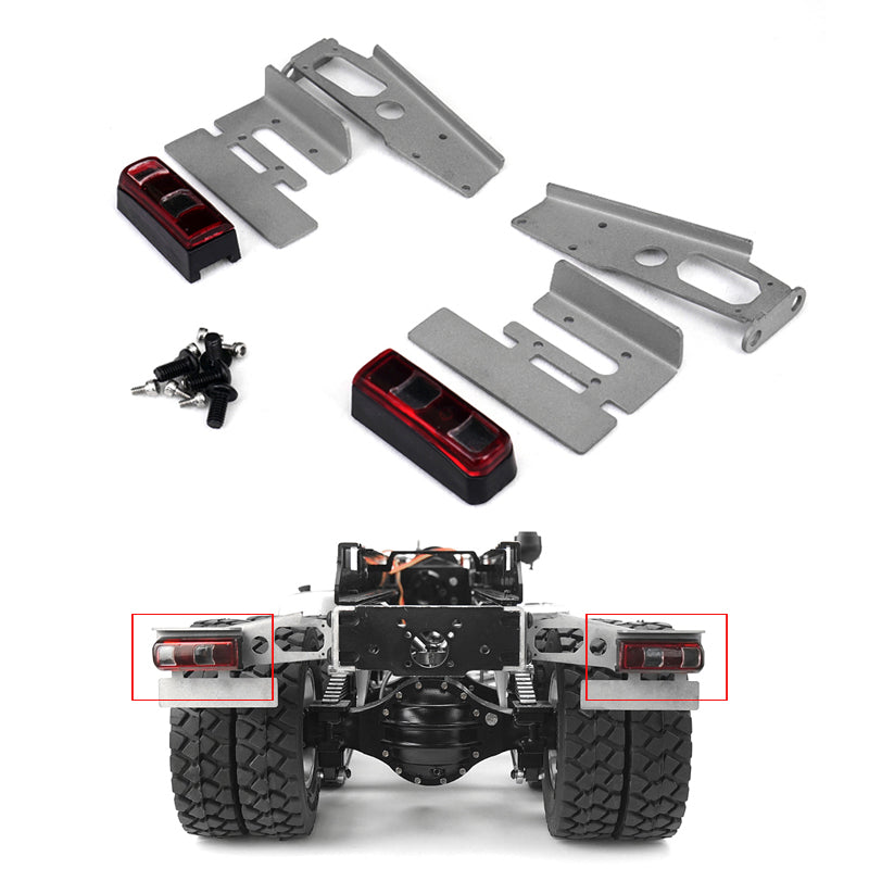 Metal 1/14 Taillights for Radio Controlled TAMIIYA Benzs RC Tractor Truck Trailer Model DIY Car Spare Part