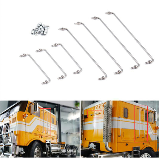 US Stock LESU Metal Spare Part Cab Side Guard DIY for Remote Controlled TAMIYA 1/14 Tractor Truck Globe Model Cars