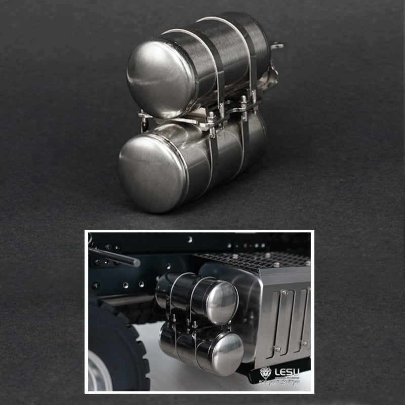 US Stock LESU 1/14 Metal Air Tank Spare Part for Radio Controlled DIY TAMIYA Arocs 3348 Truck DIY Dumper Model Cars