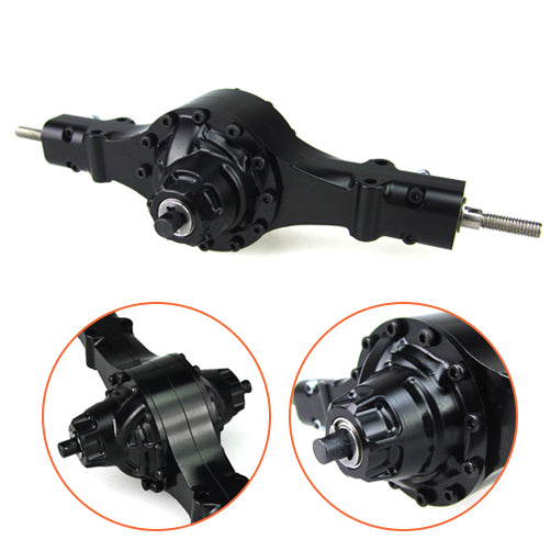 US Stock Differential Power Rear Through Axle Metal Spare Part for 1/14 Remote Control Tractor Truck Trailer Dumper Car DIY Model