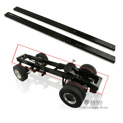 LESU 1/14 CNC Chassis Rail for Radio Controlled TGX 26 540 R470 4*2 6*4 Tractor Truck Model DIY Car Spare Part