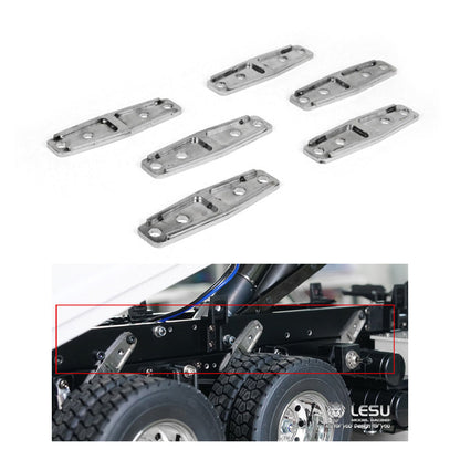 Metal Chassis Rail CNC for 1/14 LESU 8*8 Hydraulic RC Dumpe Radio Control Truck DIY Tipper Emulated Model Toy Car Gift