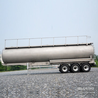 LESU Metal 40ft 20ft Oil Tank Gas-tanker Semi Trailer for 1/14 Radio Controlled Tractor Truck DIY Cars Model RC Vehicles