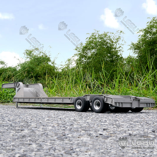 LESU 872MM Metal Wood 4Axles Trailer for 1/14 RC TAMIIYA Tractor Truck Remote Control Vehicles DIY Model