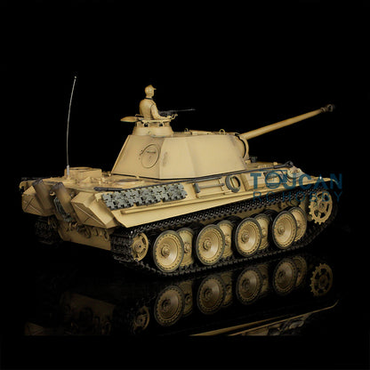 Henglong 1/16 7.0 RC Tank German Panther G Upgraded 3879 w/ FPV 360Degrees Rotating Turret Barrel Recoil Smoking Gearbox Sound Effect