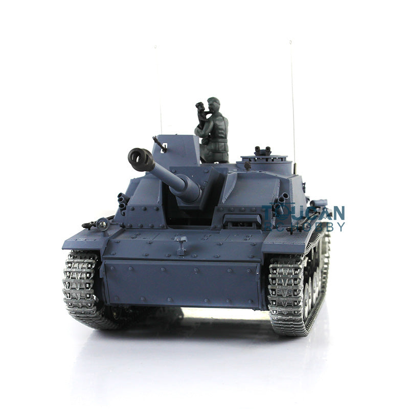 Henglong 1/16 Scale 7.0 RC Tank 3868 German Stug III RTR Tank w/ Metal Tracks Road Wheels Idler Sproket Wheels Infrared Battle