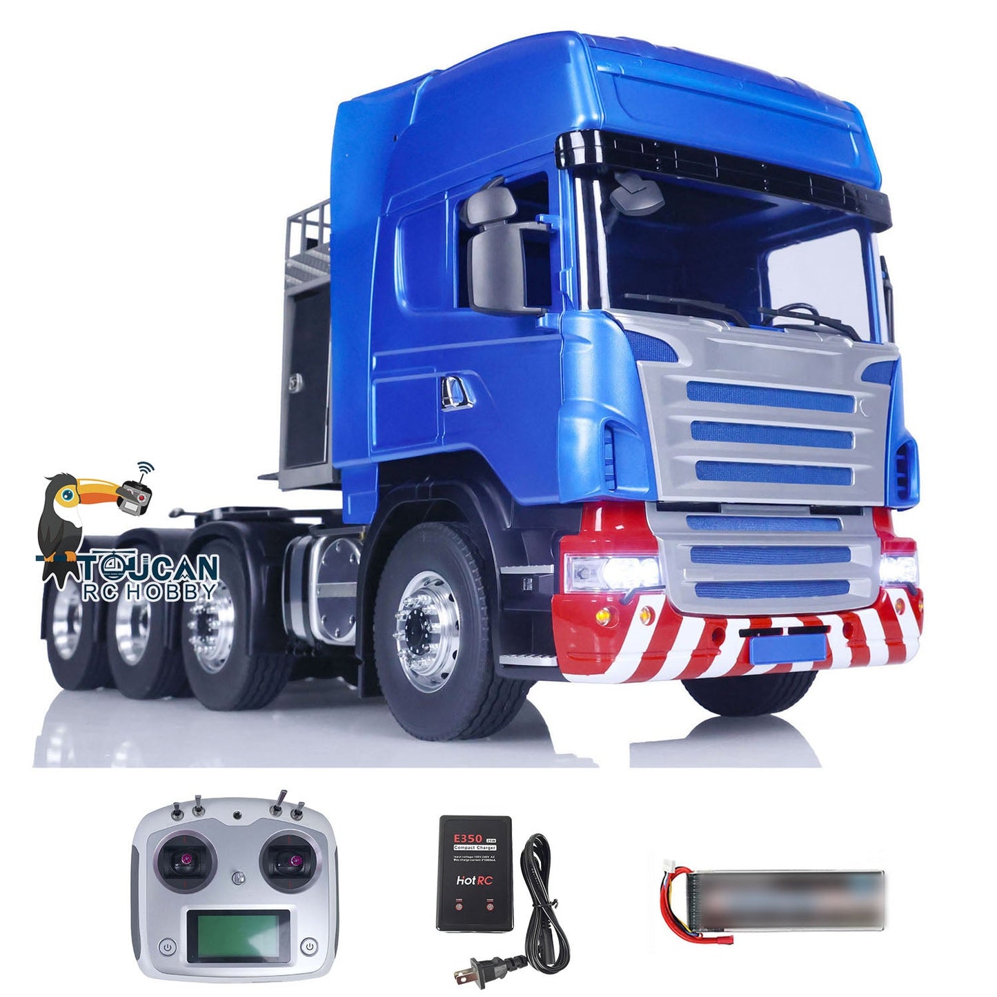 LESU 1/14 RC Tractor Truck 8x8 RTR Remote Controlled Car Hobby Model Construction Vehicle Metal Chassis Sound Lights DIY