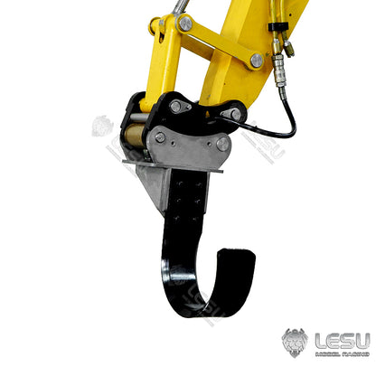 LESU 1/14 Metal Ripper Digging Tool Bucket Trailer Crusher Grapple for Komasu PC360 Aoue ET30H ET26L RC Hydraulic Excavator Model