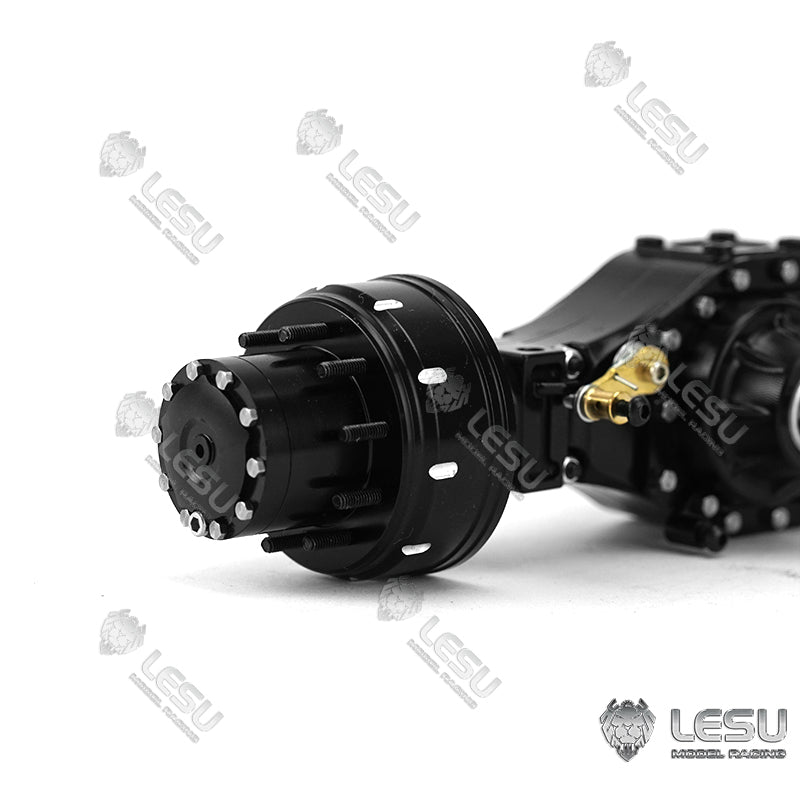 LESU 6*6 8*8 Metal Wheel Reduction Axles Hub Rubber Tires Part for /14 TAMIYA Radio Controlled Tractor Truck Dumper