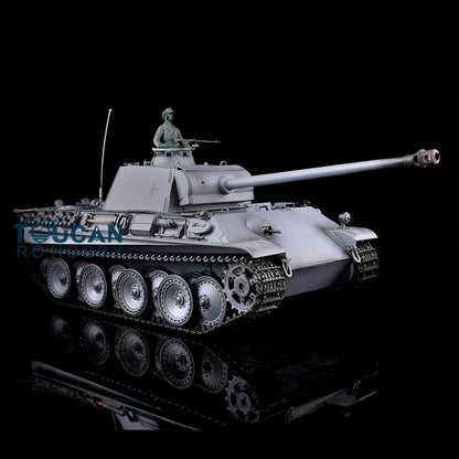 Henglong 1/16 7.0 RC Tank German Panther G Upgraded 3879 w/ FPV 360Degrees Rotating Turret Barrel Recoil Smoking Gearbox Sound Effect