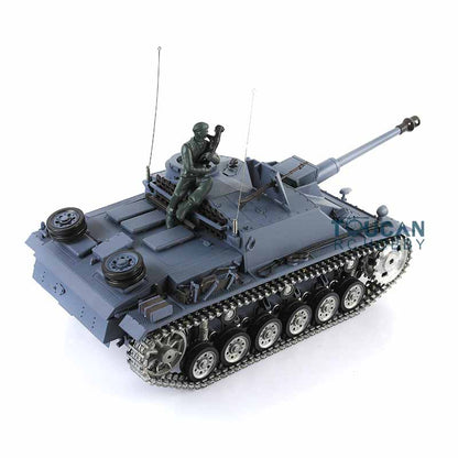 Henglong 1/16 Scale 7.0 RC Tank 3868 German Stug III RTR Tank w/ Metal Tracks Road Wheels Idler Sproket Wheels Infrared Battle