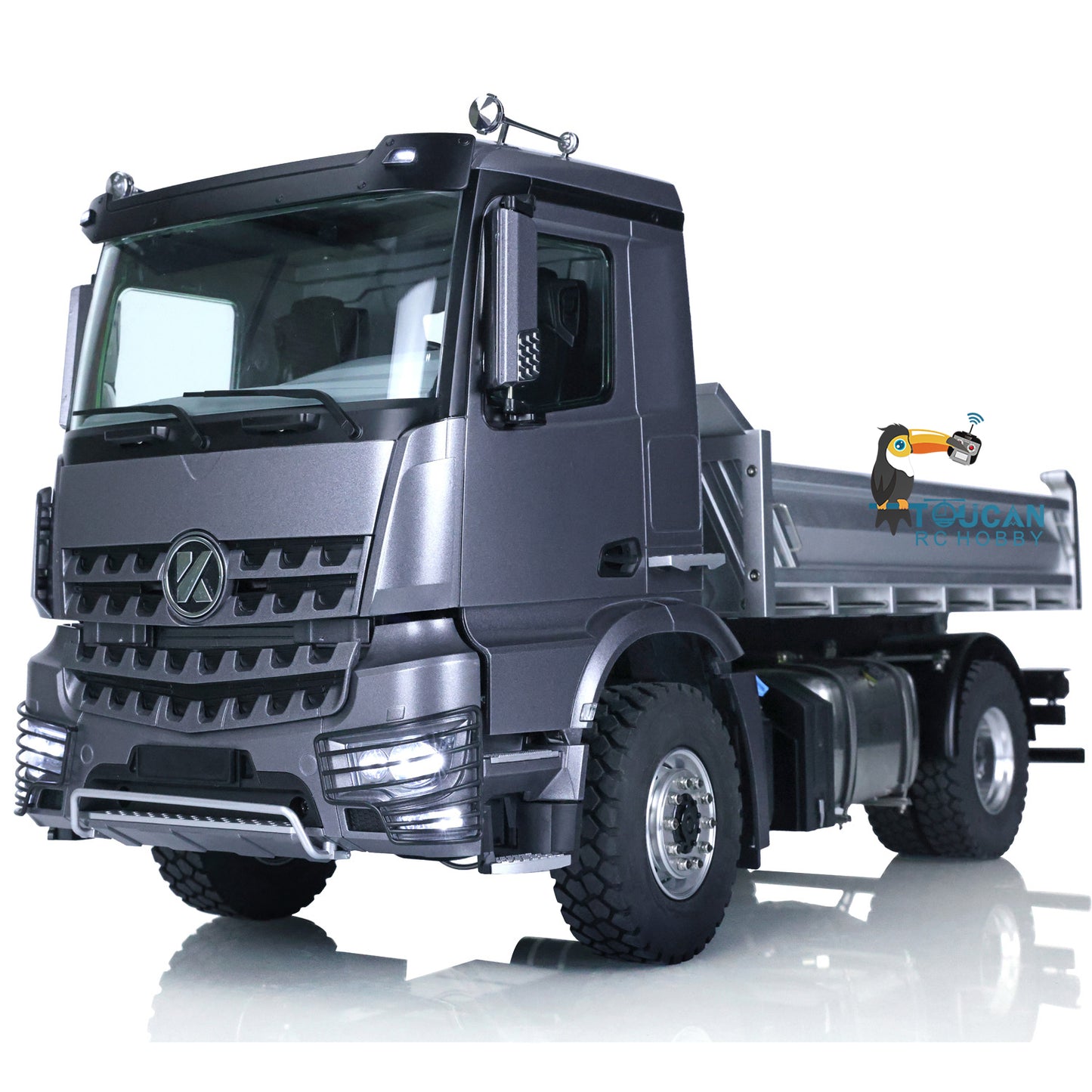Kabolite K3362 3362 Remote Control Tipper Truck Tipper Lorry 1/14 Ready to Run 4*4 Metal Hydraulic RC Dump AWD Light Sound Motor Servo Cylinder