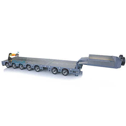 NOOXION 1/14 Broshuis 2+5Axle Metal Heavy Trailer Flat Module for TAMIYA RC Tractor Truck Remote Control Excavator Loader Model