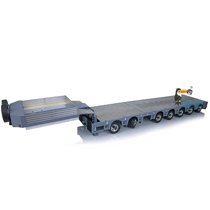 NOOXION 1/14 Broshuis 2+5Axle Metal Heavy Trailer Flat Module for TAMIYA RC Tractor Truck Remote Control Excavator Loader Model